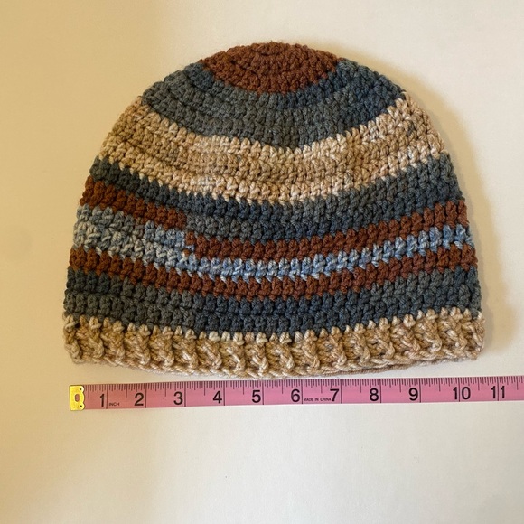 Multicolor Striped Crochet Beanie - Picture 3 of 6